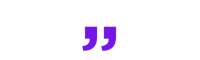 Purple Quotation Mark
